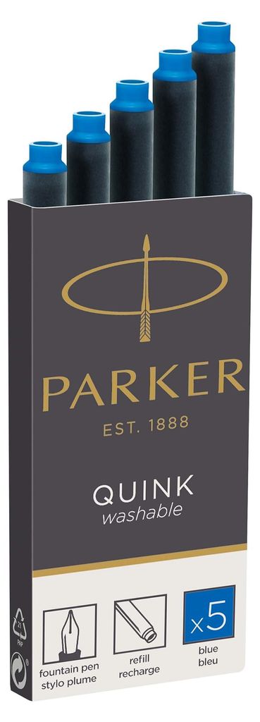 Parker 1950383, Blau, Füllfederhalter, 5 Stück(e), Box