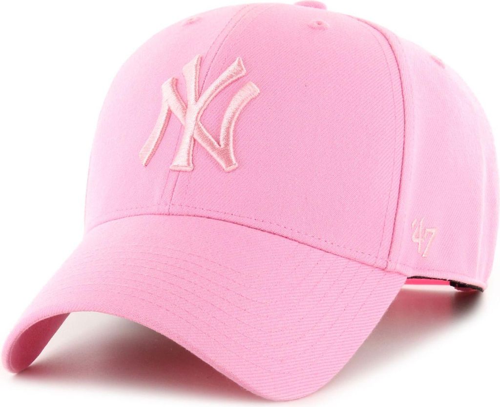 47 Brand Curved Snapback Cap - MLB New York Yankees rosa Produktbild 