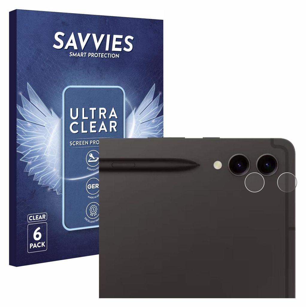 6x Für Samsung Galaxy Tab S9 Plus WiFi (NUR Kameraschutz) Produktbild 
