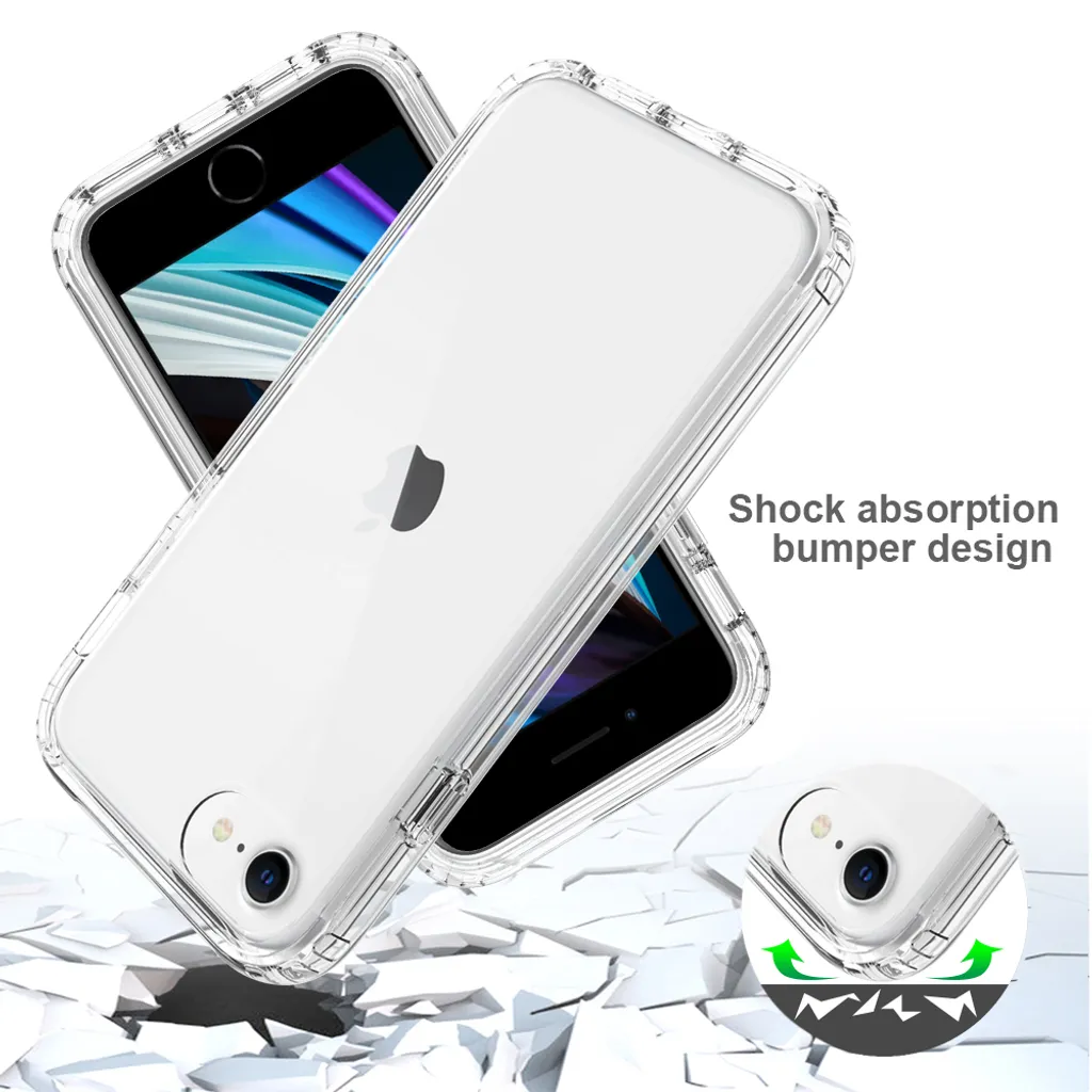 SPORTLINK Cover per iPhone SE 2022/2020 per iPhone 8 7 SE 2 3 Impermeabile - 360 Gradi Full Body Armor Protettiva Case [6FT Antiurto] Custodie Antipolvere Subacquea con Fotocamera/Schermo Protezione