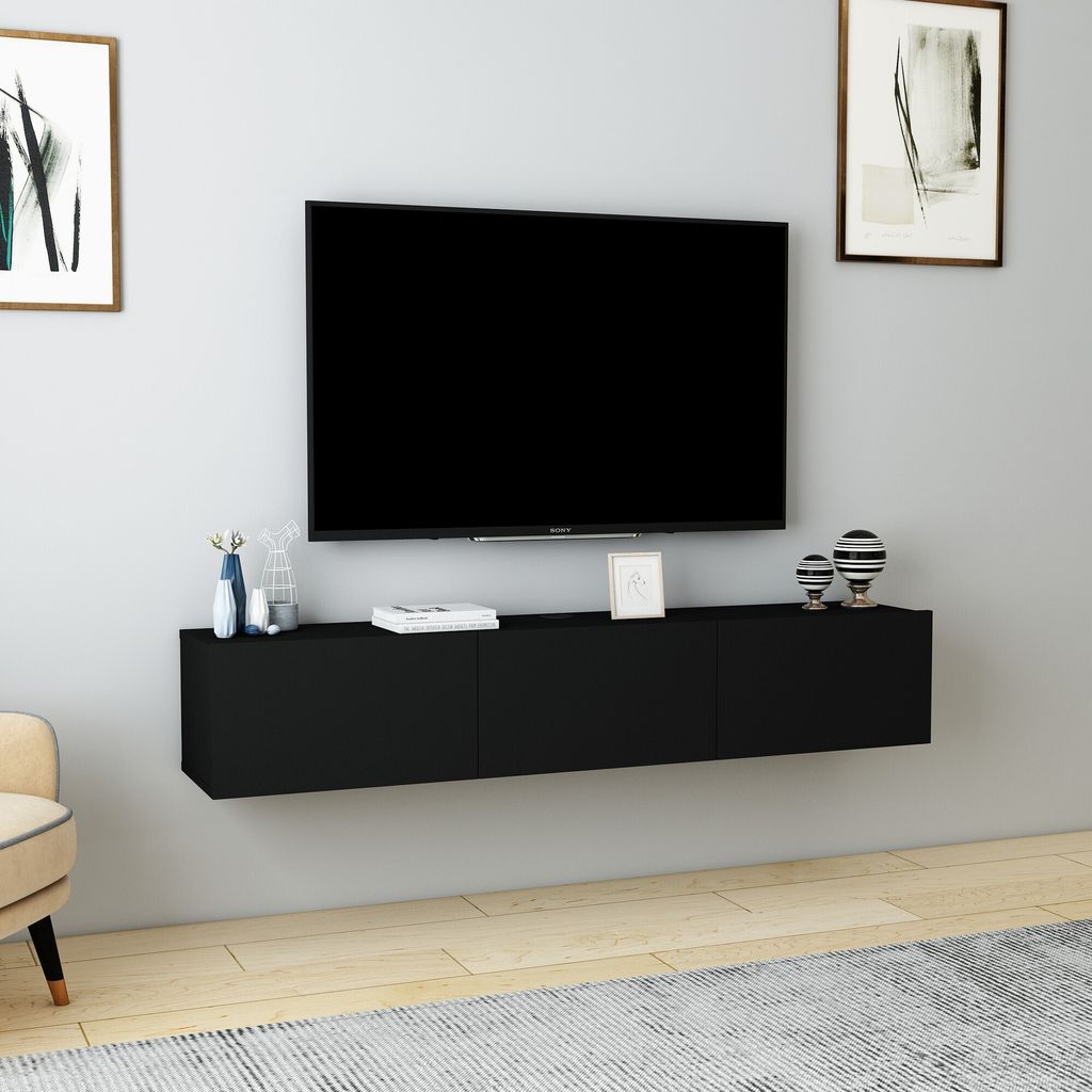 Skye Decor, Denby - Black, TV-Ständer, Schwarz, 100% Produktbild 