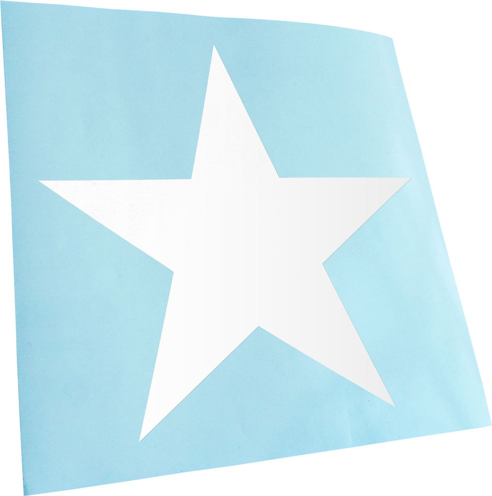 Kiwistar - Autoaufkleber - Stern Star Symbol Heckscheibe - Aufkleber für Auto Kfz Fahrrad, LKW, Truck Mofa