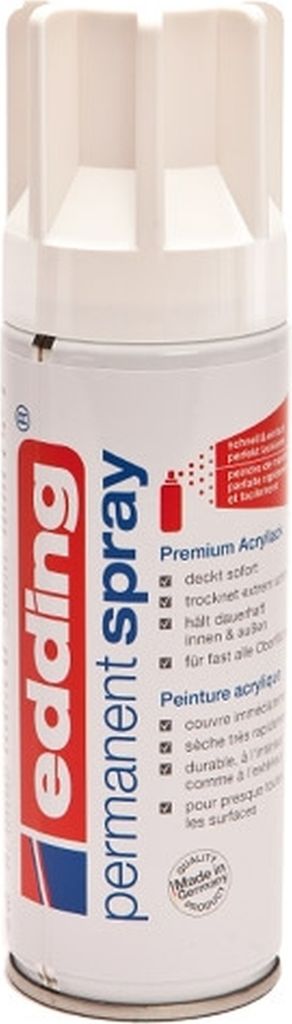 Acryl-Farblack Permanentspray verkehrsweiß glänzend RAL9016 Packung mit 6 Stück