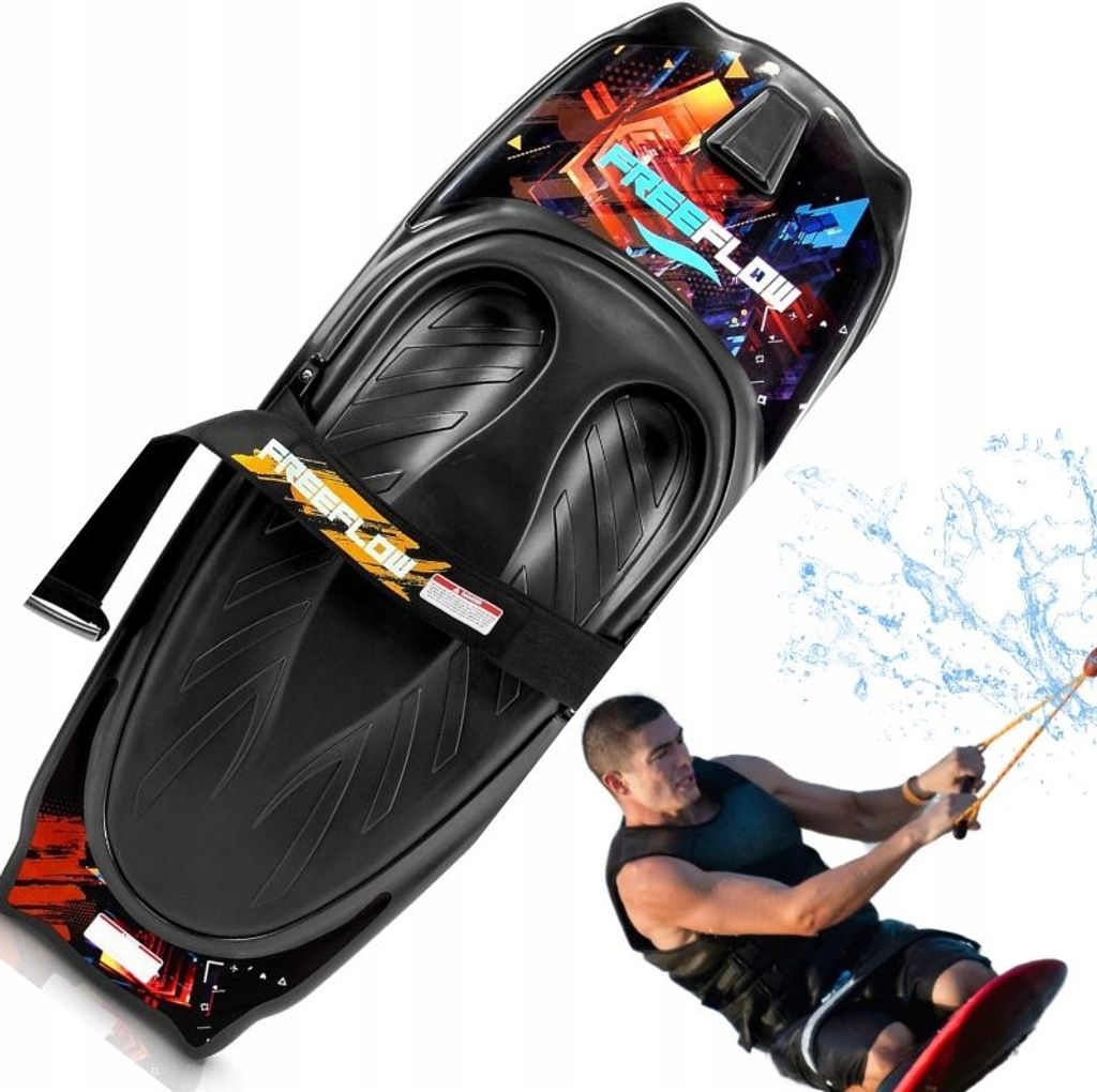 SereneLife Kneeboard Wassersport–Wakeboard mit Schlaufe, Surfbrett-mit Verstellbarem Gurt, Sommeraktivitäten für Sportbegeisterte, Sommer Wasse...