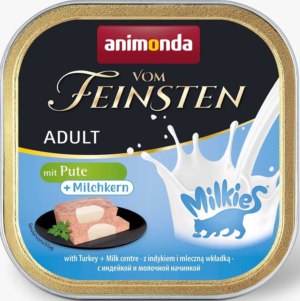 Pâtée pour chat dinde cœur de lait Animonda Vom Feinsten sans céréales