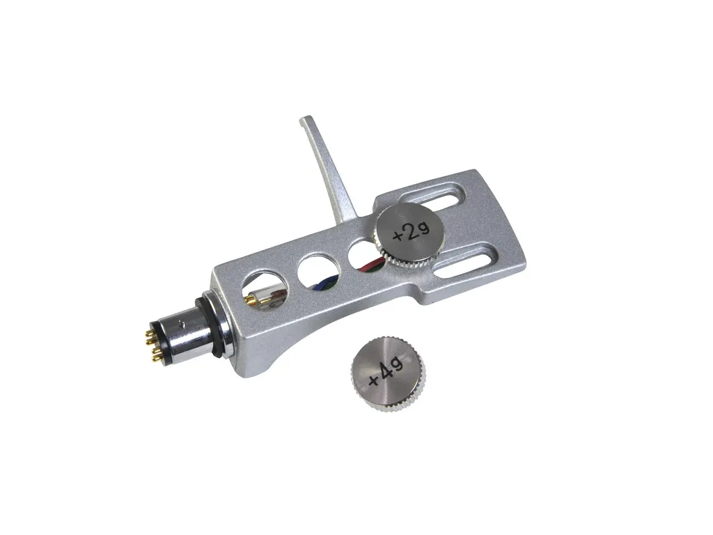 Headshell Omnitronic 10605262 Argenté pour Remplacement Cellule Vinyle