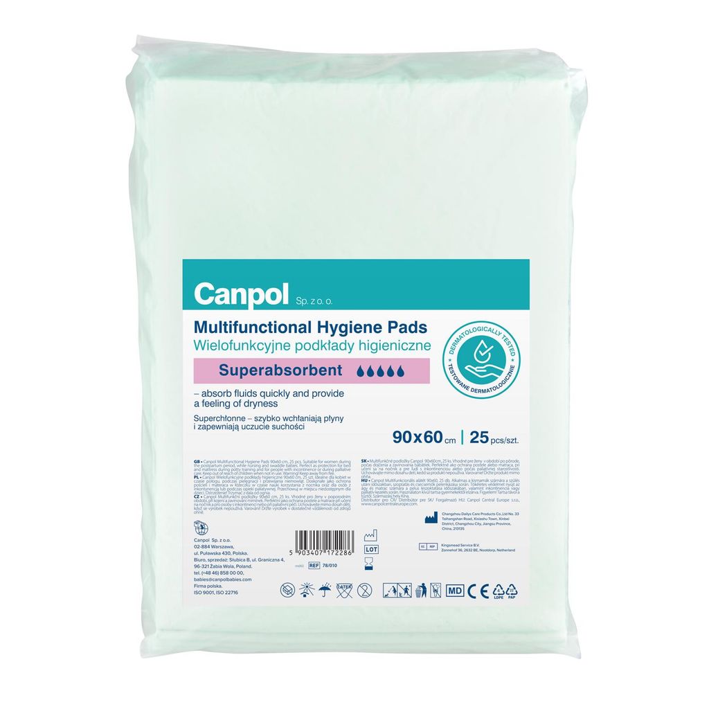Canpol Vielzweck Hygienische Unterlagen 90x60 cm, 25 St. 78/010
