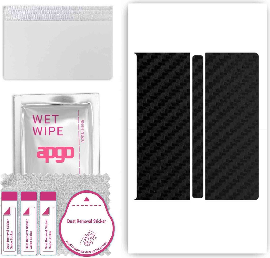 apgo Rückseite Schutzfolie, Skin, kompatibel mit Honor V Purse, Hinten Displayschutzfolie aus Vinylfolie, kratzfest, einfache Montage - Schwarzer ...