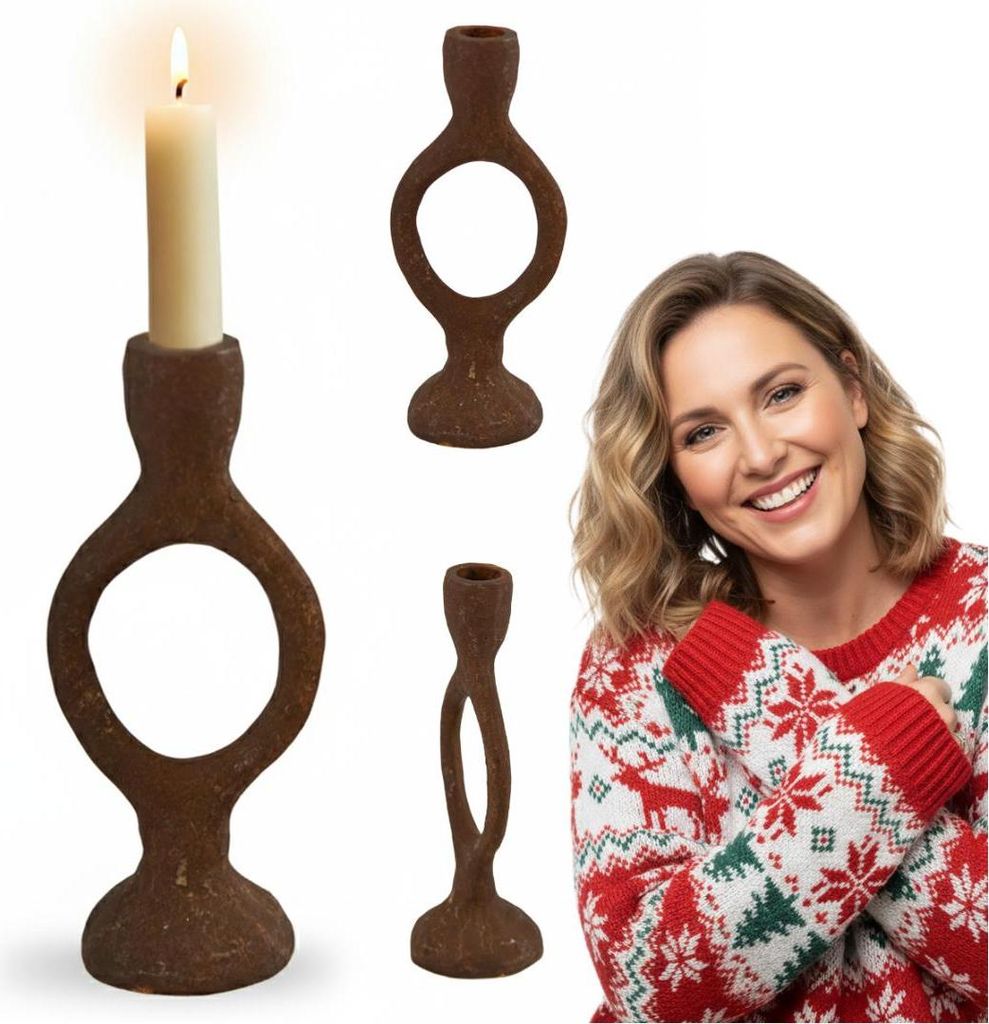 Kerzenständer Metall Kerzenhalter, Hoch Kerzenleuchter, Elegant Vintage Deko Kerzen Ständer eignen Sich für Party, Hochzeits