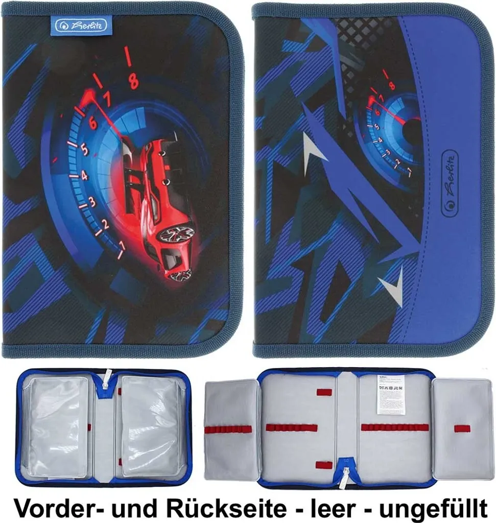 herlitz 50046232 herlitz Schulranzen-Set Loop Plus High Speed Kunstfaser blau - 8