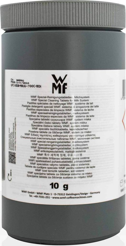 WMF Spezial Reinigungstabletten für Milchsystem 100 x 10g, Milchreinigungstabletten