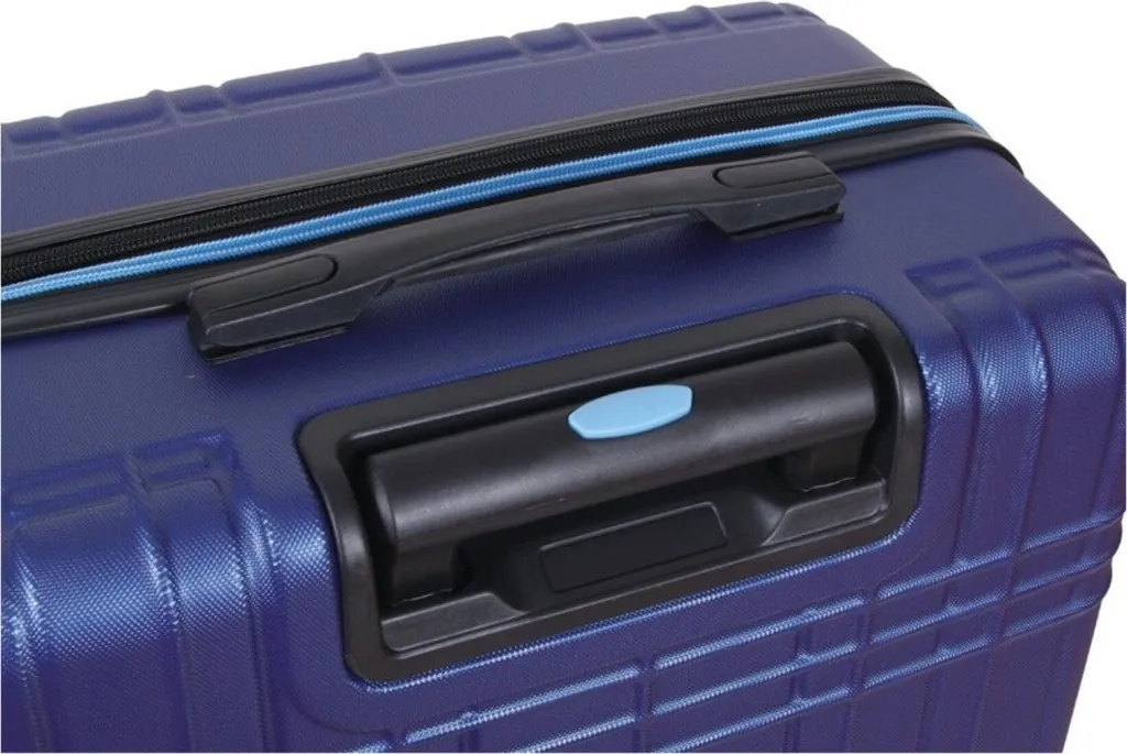 Valise Dielle 13070BL Robuste et Légère - Bagage Bleu avec Serrure Code