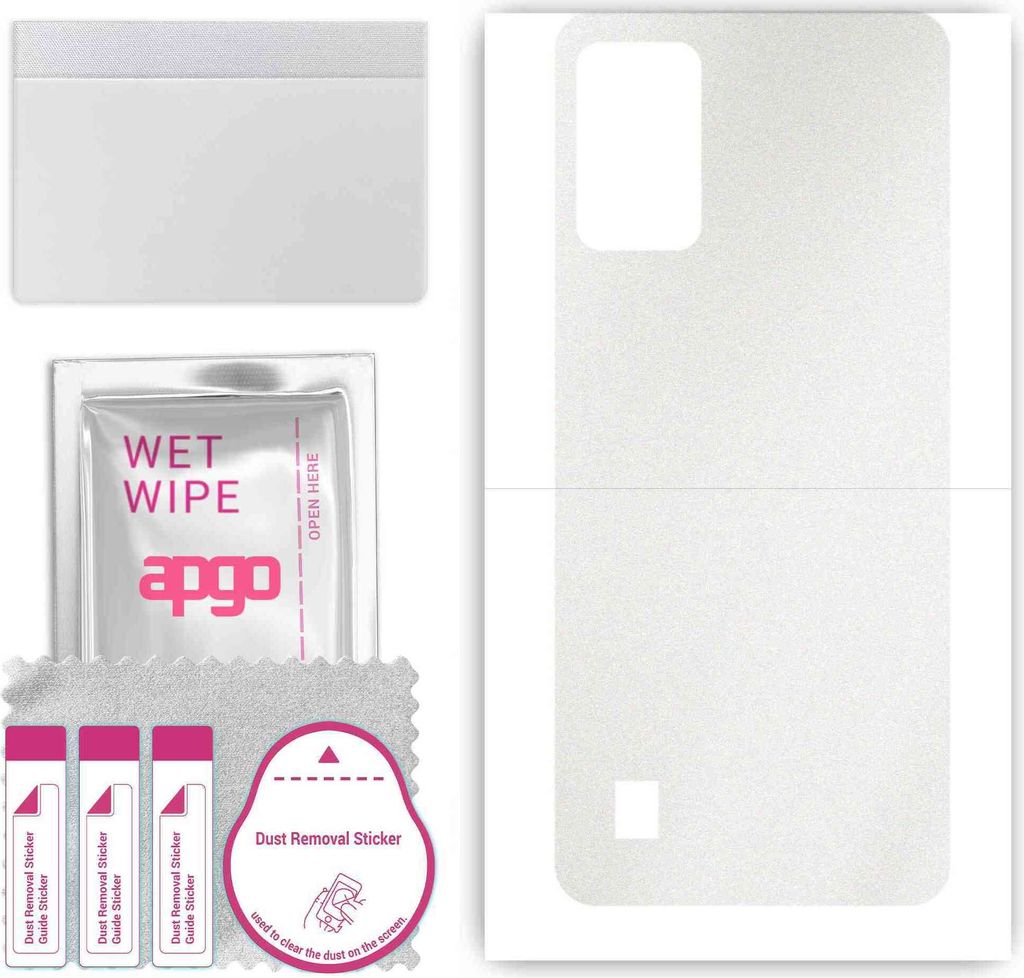 apgo Rückseite Schutzfolie, Skin, kompatibel mit ZTE Blade A52 Lite, Hinten Displayschutzfolie aus Vinylfolie, kratzfest, einfache Montage - Matt ...