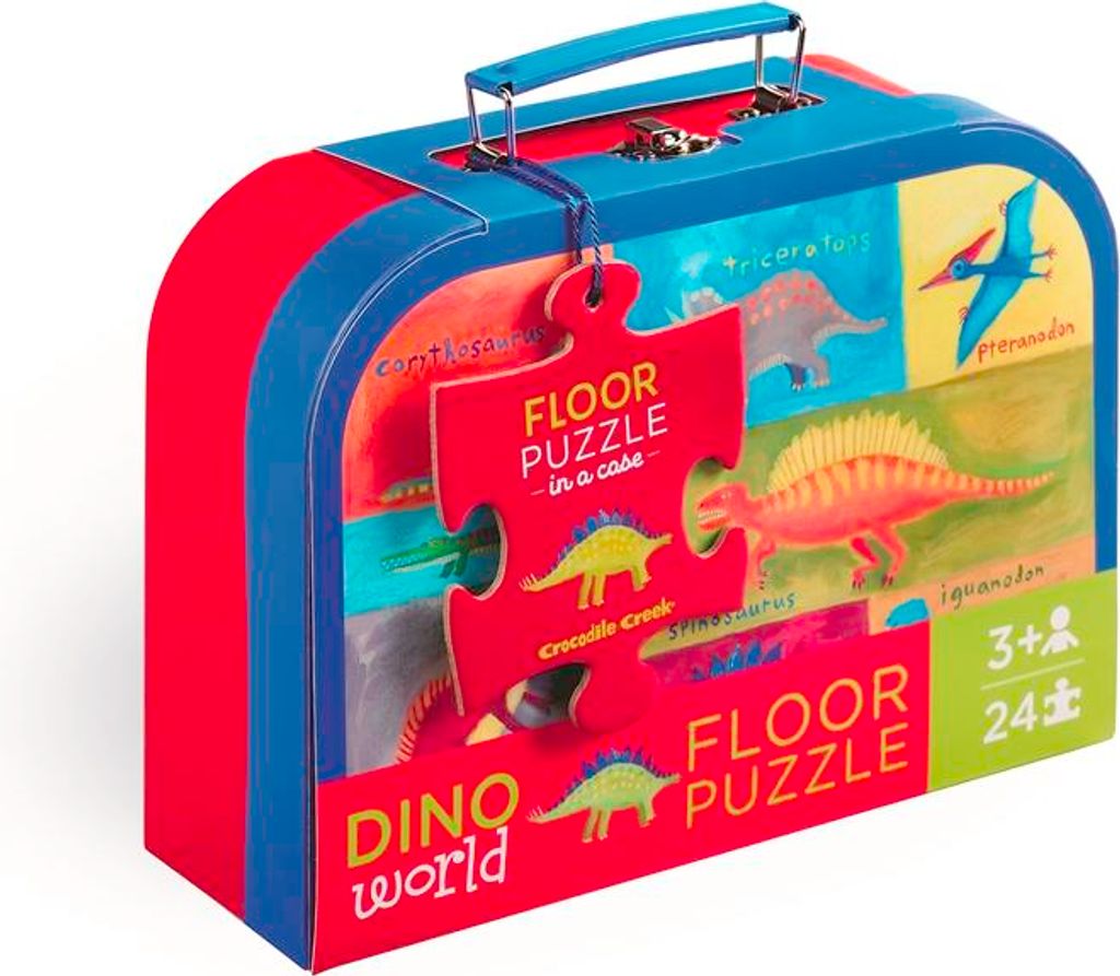 Crocodile Creek 24 Stück Bodenpuzzle/Dinosaurier