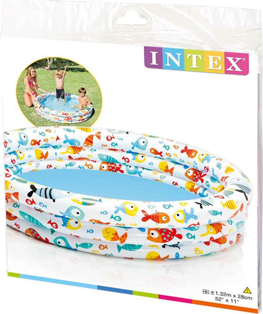 Intex Kinder Planschbecken 3-Ring-Pool Fishbowl Produktbild 20
