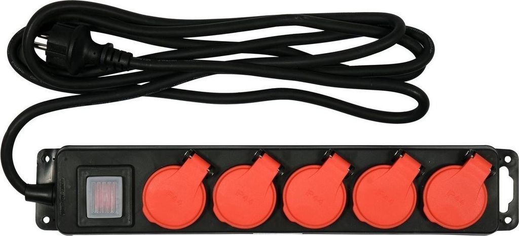 Yato YT-81242, 3 m, Drinnen/Draußen, Typ E, Type EF (CEE 7/7), IP44, Chemikalienbeständig, Staubresistent, Spritzwassergeschützt