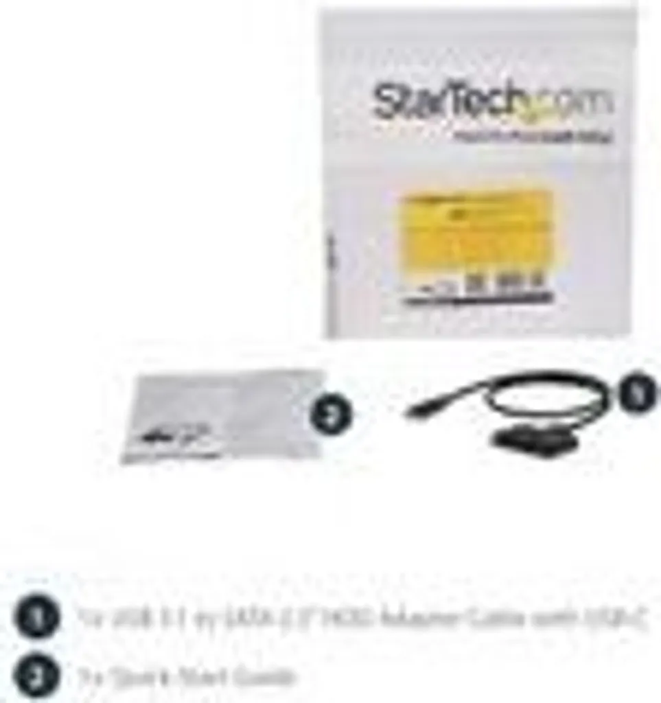 Adaptateur USB C vers SATA StarTech.com pour disque dur SSD 2.5 - 13