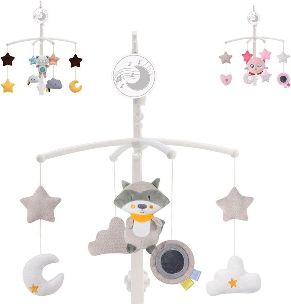 Cangaroo Musik Mobile 63605 Dreamy Aufzugsmechanismus Schlaflieder Plschtiere beige