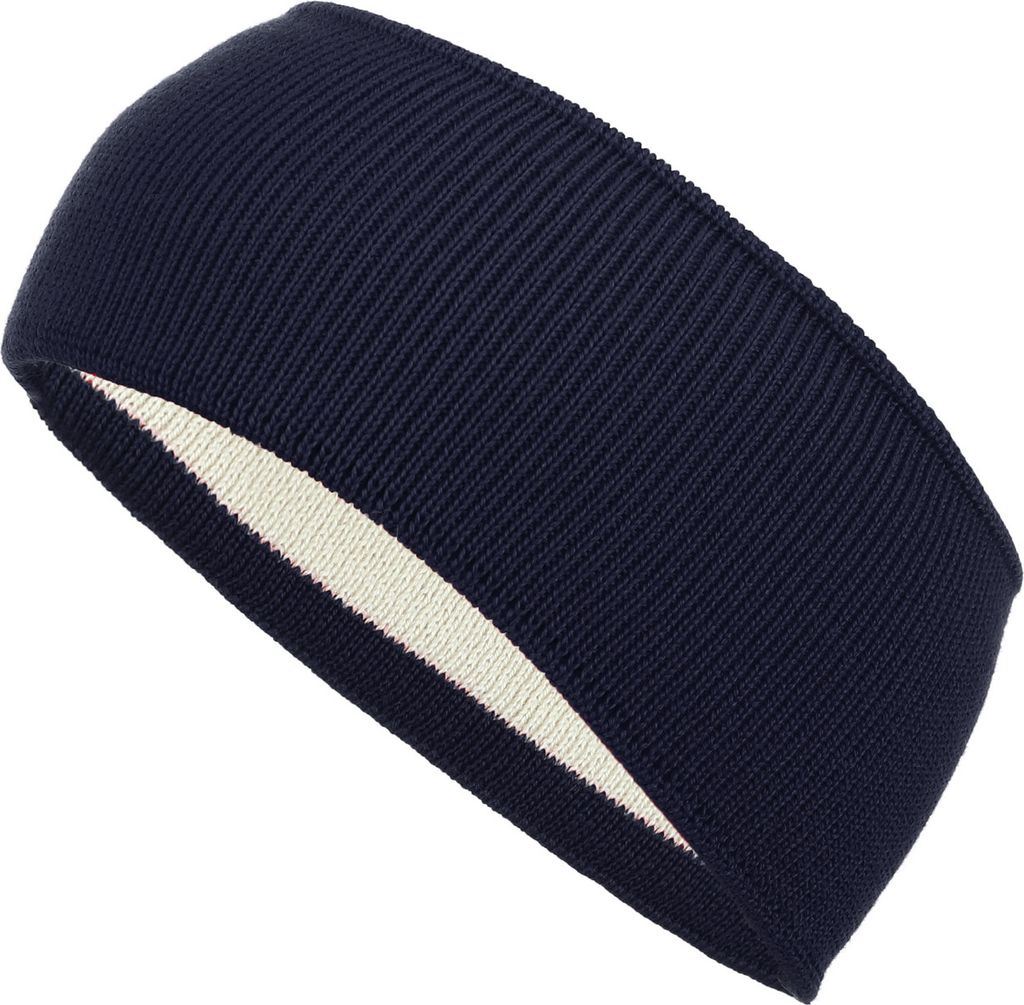 modAS Uni Stirnband Winter Headband – Kopfband für Damen und Herren Ohrenwärmer aus Wolle in Blau