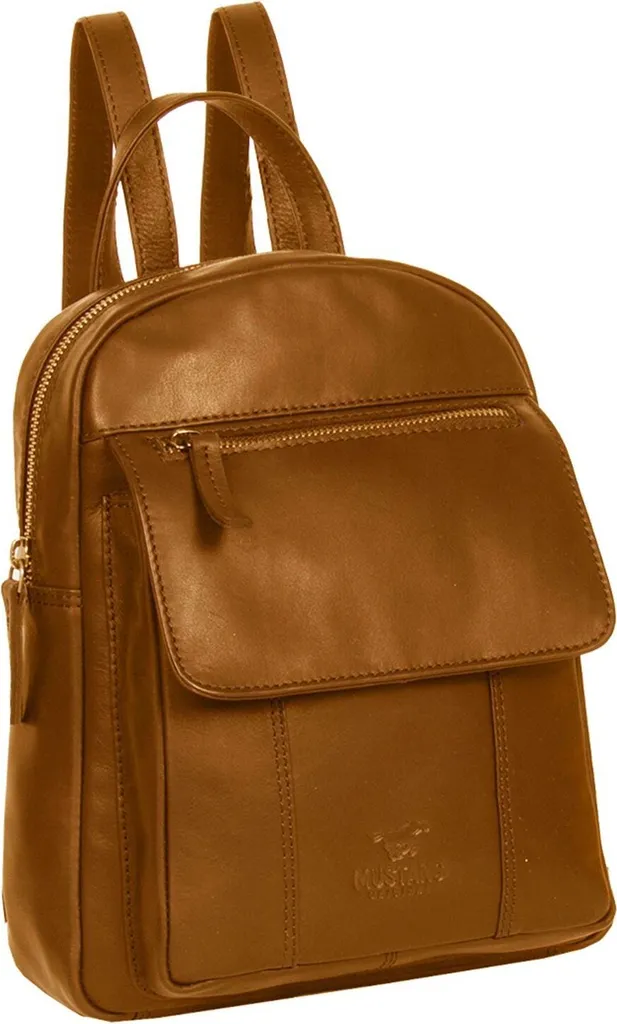 Sac à dos en cuir Mustang contre le désordre et le mal de dos