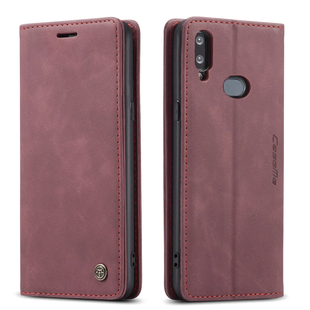 Custodia Protettiva Galaxy A10S: Funzione Stand e Chiusura Magnetica