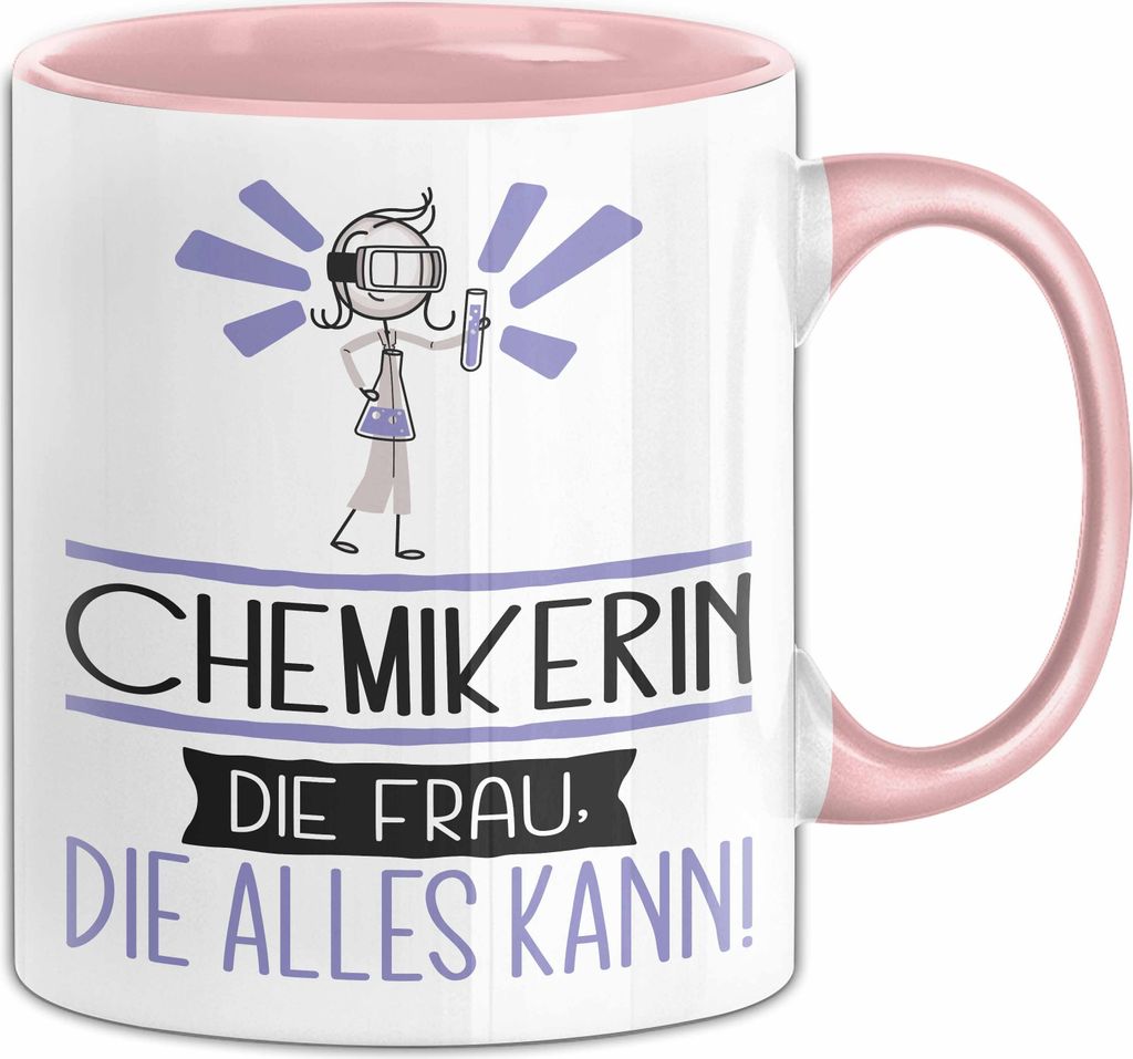 Chemikerin Geschenk Tasse Becher Die Frau Die Allen Kann Produktbild 