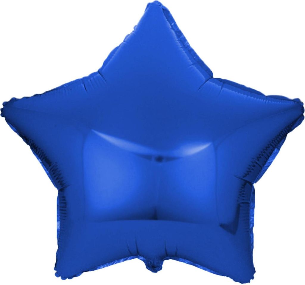 Stella di palloncini in foil, blu, ca. 45 cm Immagine del prodotto 
