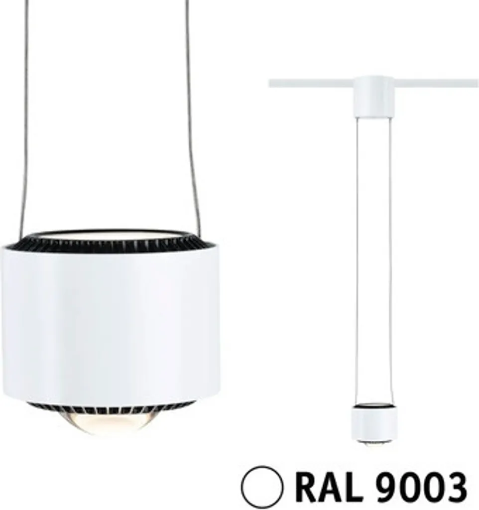 Suspension pour rail URail LED Aldan dimmable blanc 3000K Paulmann 230V