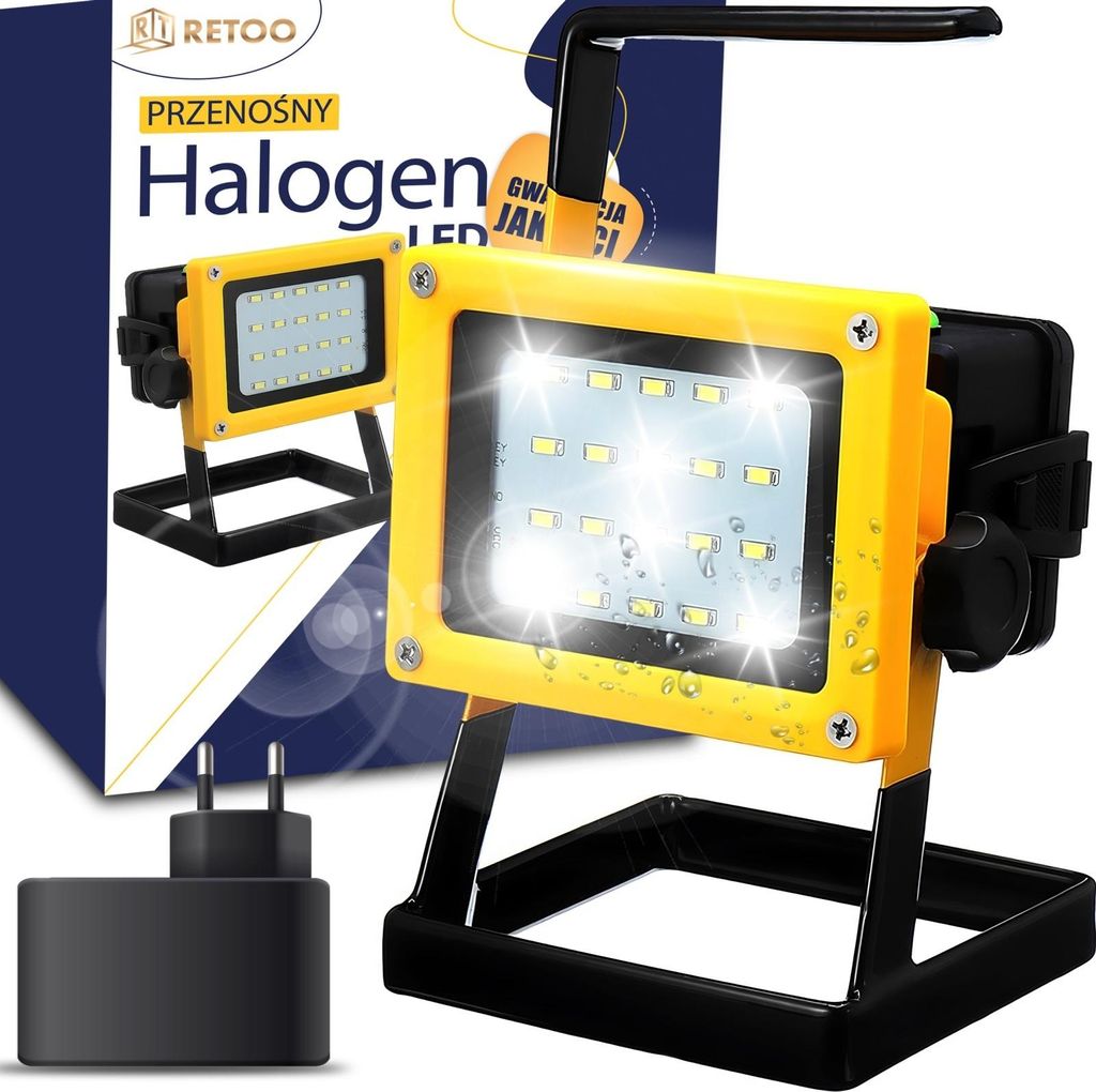 Halogen Led Roboczy Budowlany Akumulatorowy 30W Przenośny Zdjęcie produktu 