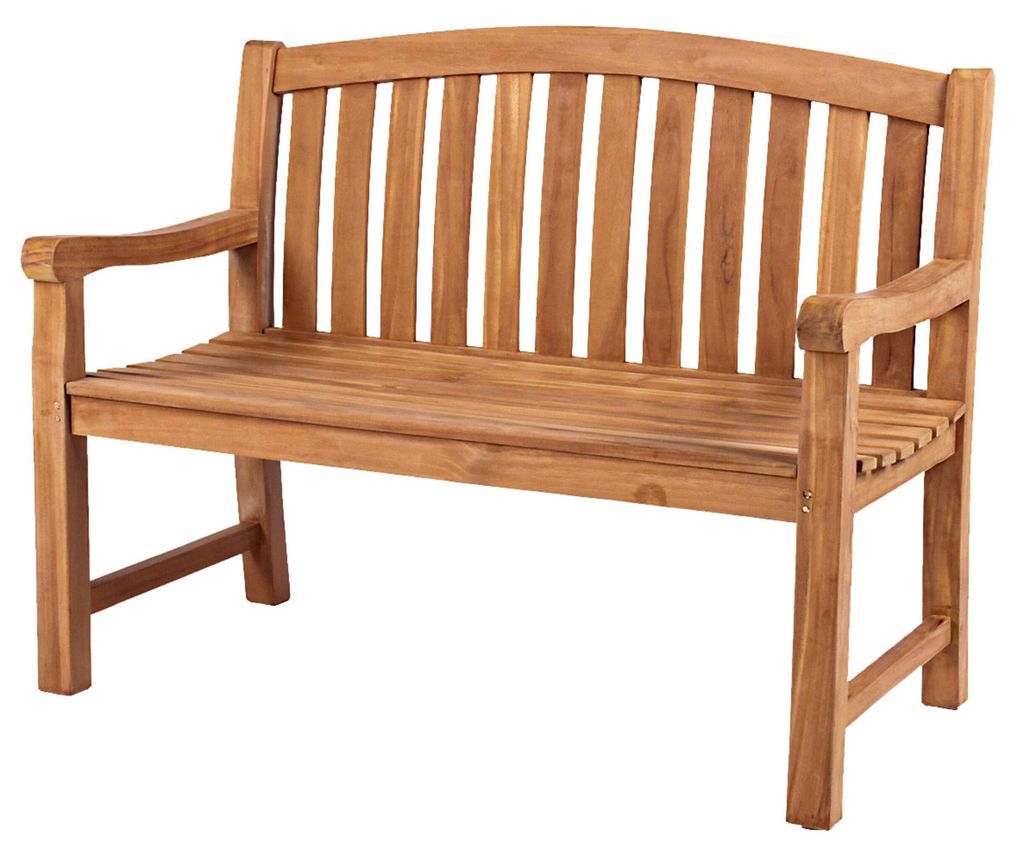 Teakholz Garten-/Balkonsitzbank - bene living - Swindon 120 Produktbild 