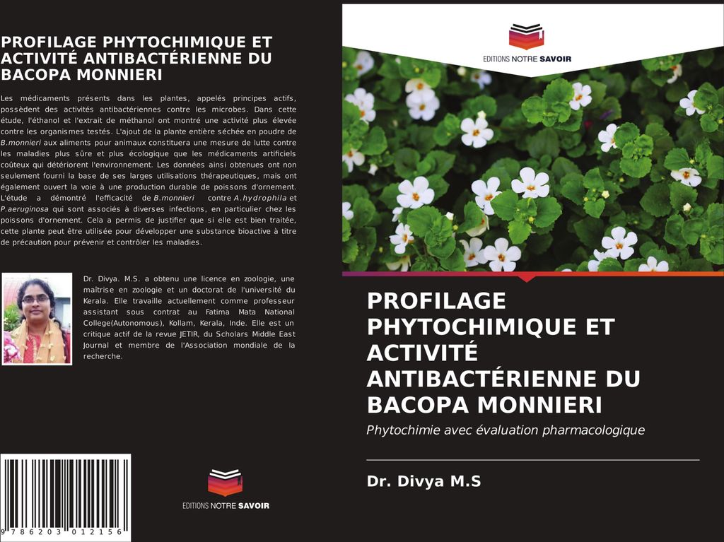 Profilage Phytochimique Et Activité Antibactérienne Du Bacopa Monnieri