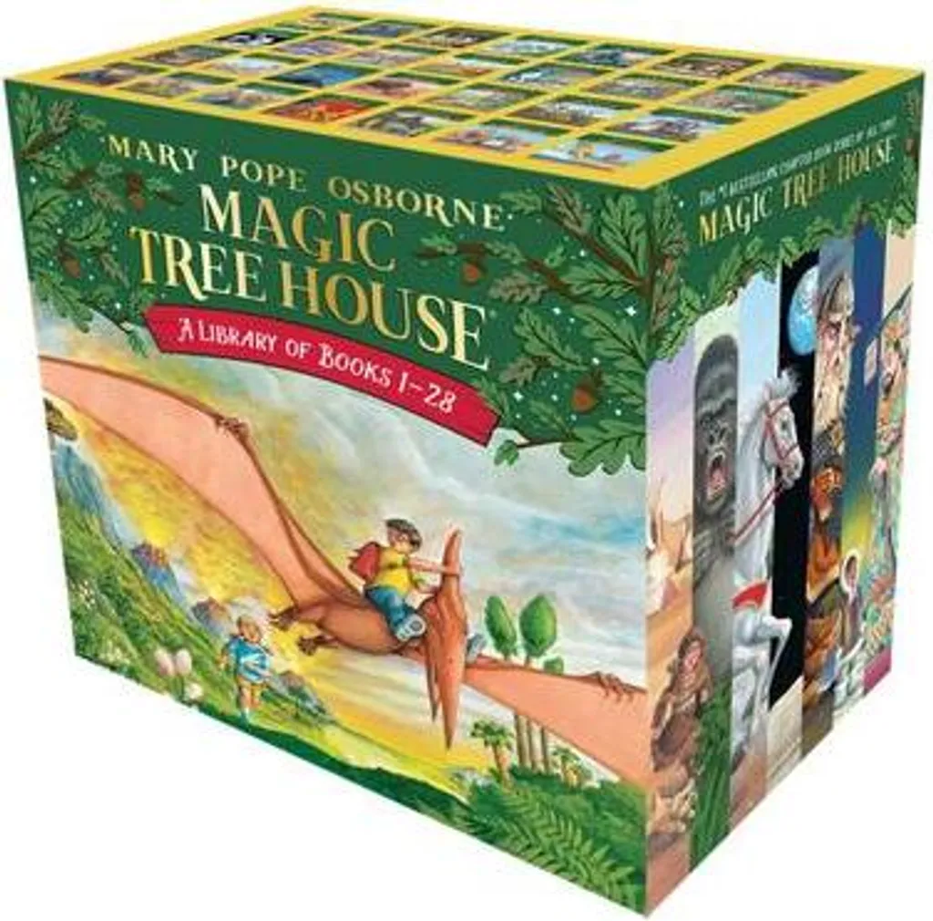 La Cabane Magique coffret 28 livres avec boîte de rangement rigide
