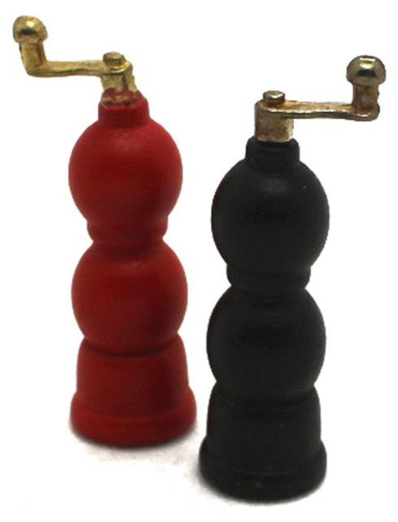Miniatur Pfeffermühle für die Puppenstuben Küche (1 Set) Produktbild 