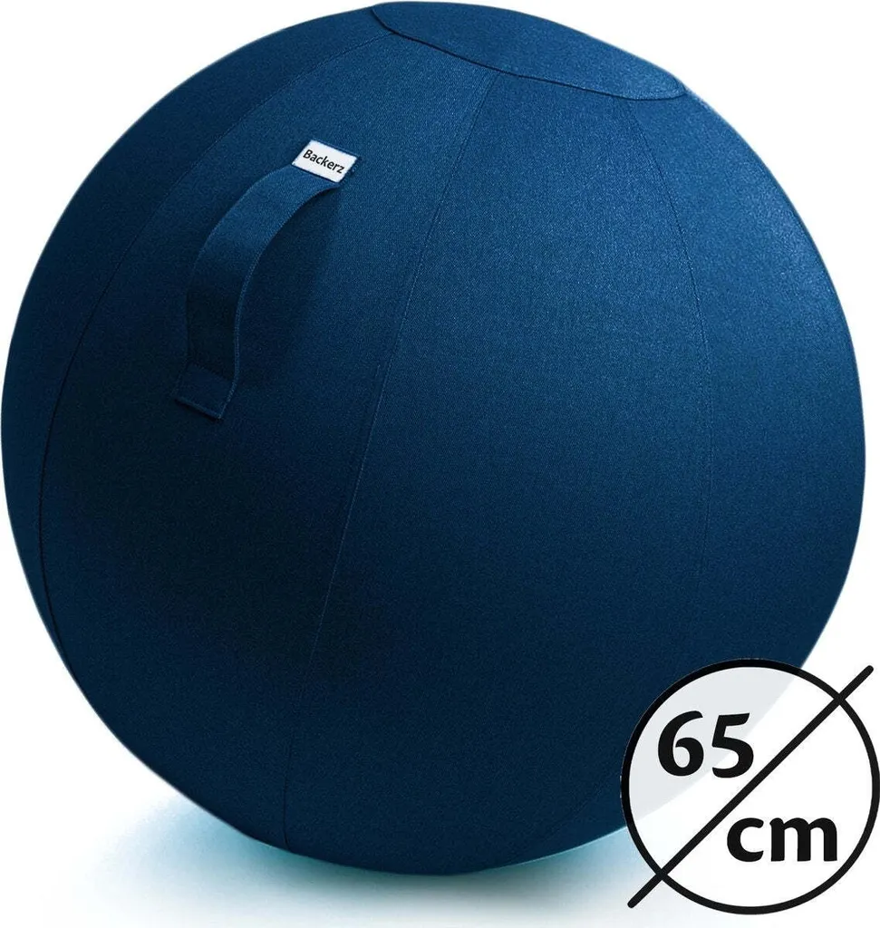 Ballon de Yoga pour Chaise de Bureau 65 cm - Siège d'Équilibre Ergonomique Lin