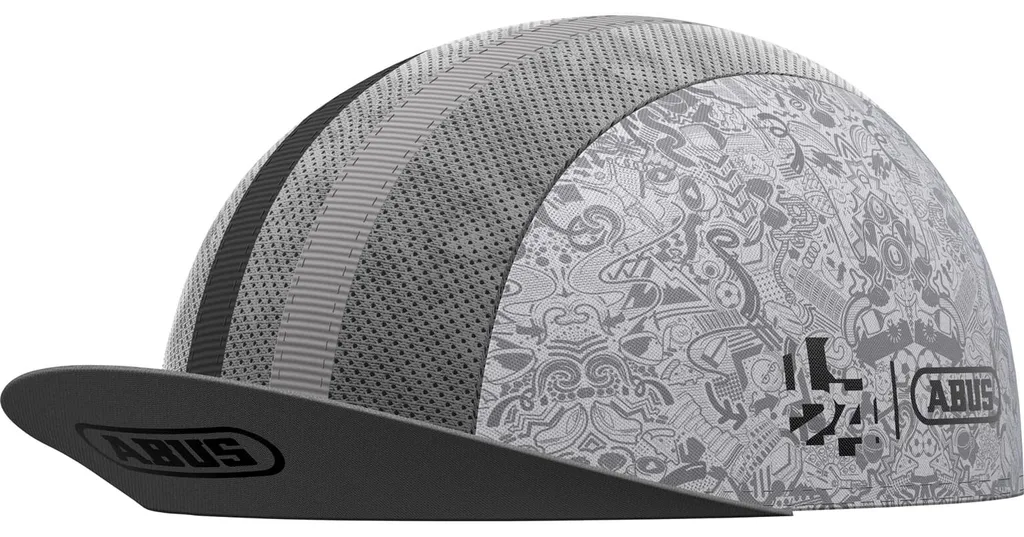 Casquette Vélo Abus 96049 contre la Sueur et le Soleil Race Cap White