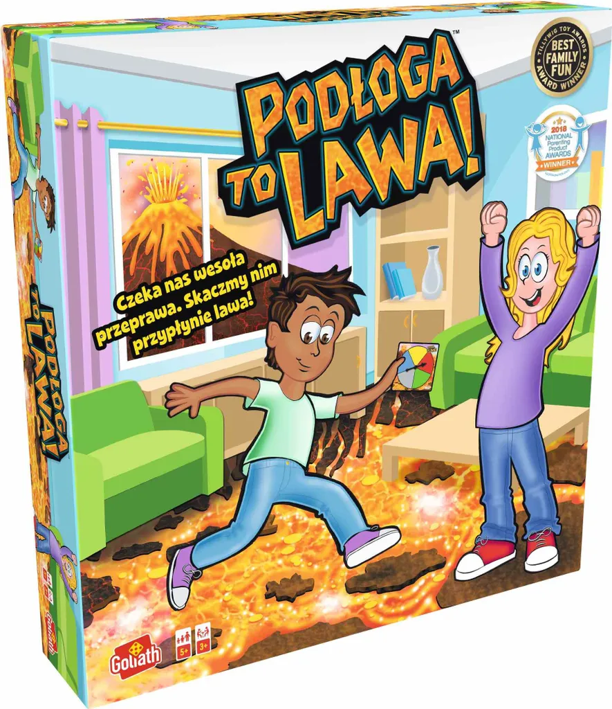 Goliath Le sol est de la lave - Jeu de société actif pour toute la famille