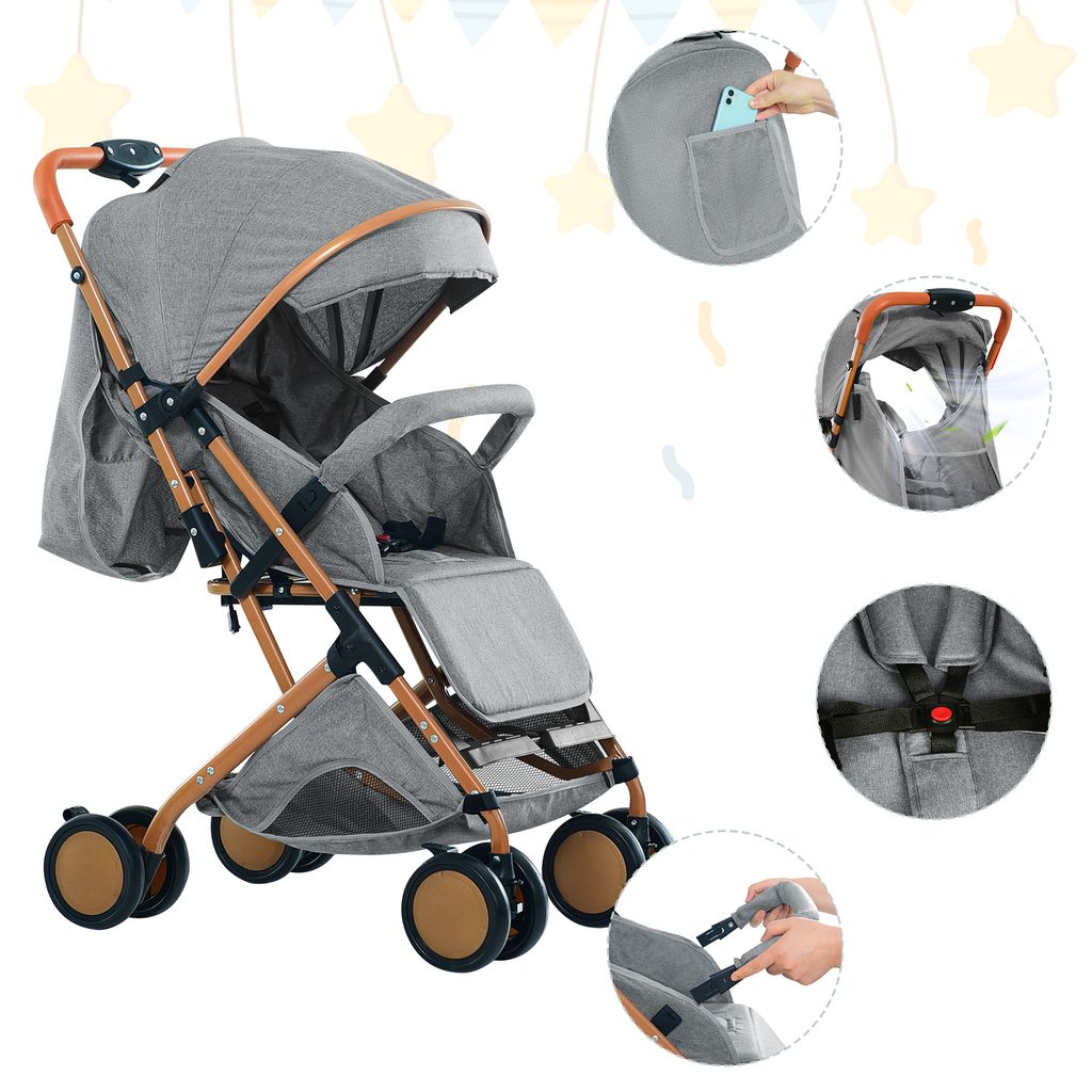 2 in1 Buggy Kinderwagen Kinderbuggy Klein Zusammenklappbar, Produktbild 6