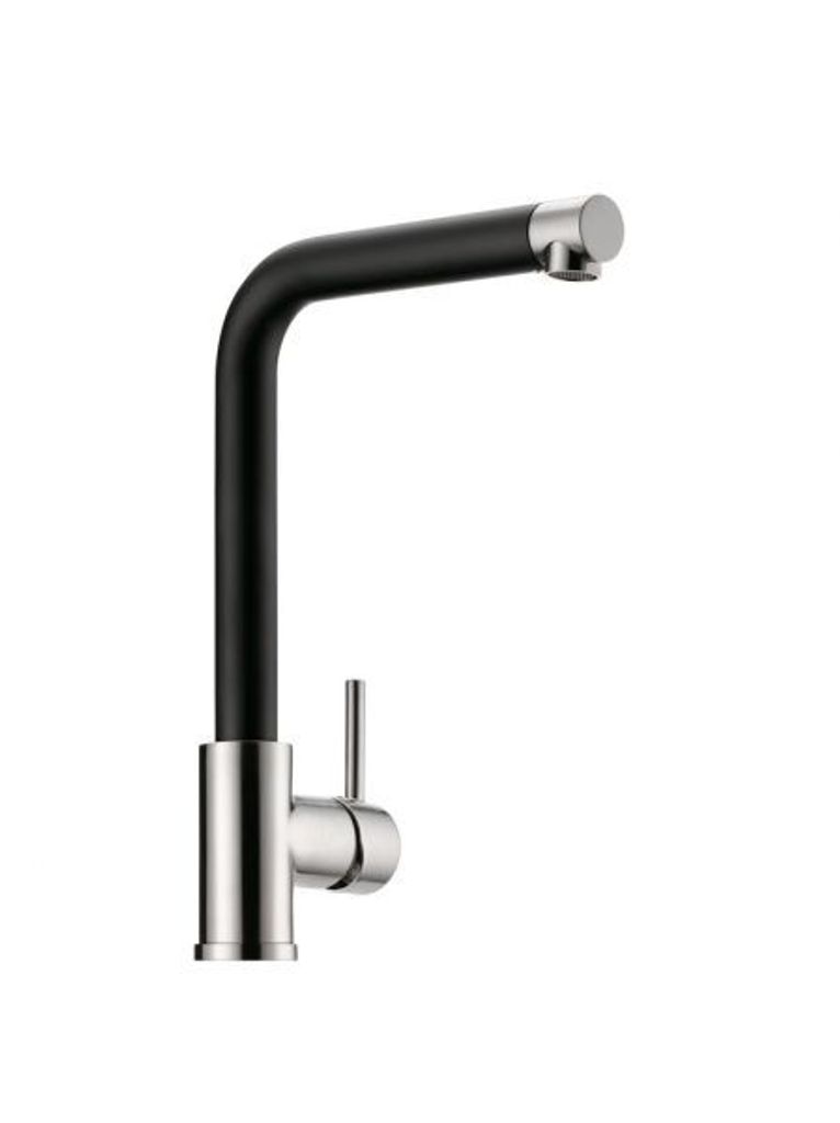 NABER 5011256 Einhebelmischer ARCO 1 edelstahlfinish/schwarz matt, Hochdruck