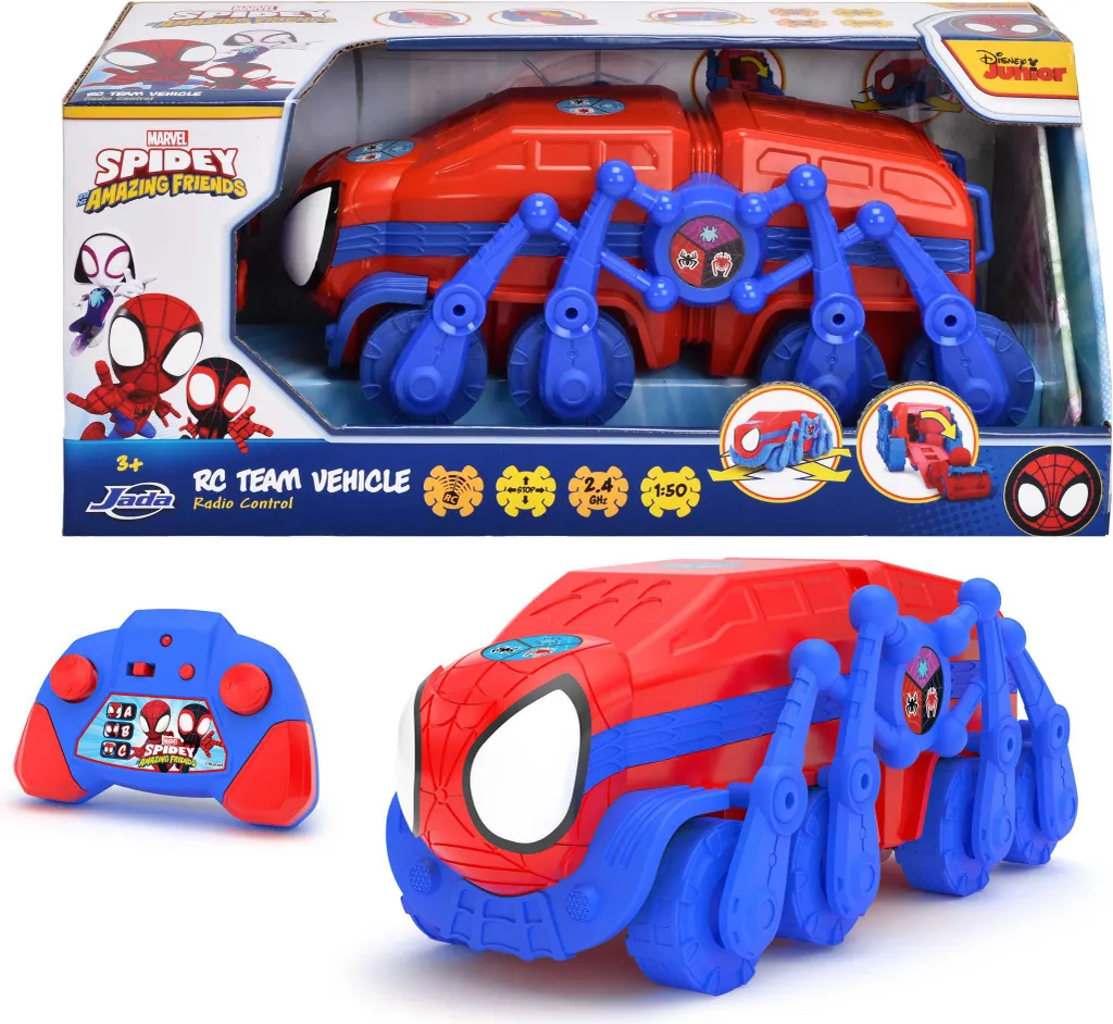 Véhicule télécommandé Spidey Marvel Dickie Toys Voiture RC Agile 1:50
