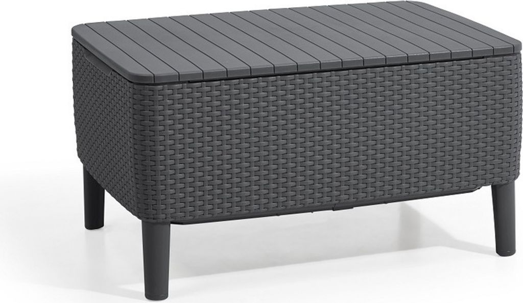 Stolik / schowek KETER Salemo - 76 x 56 x 42 cm - grafitowy Zdjęcie produktu 