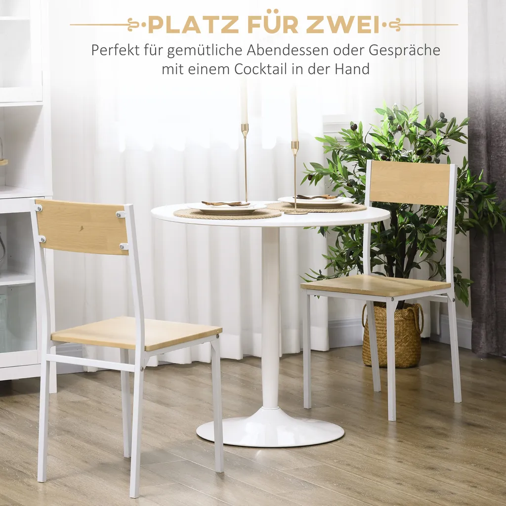 Petite table à manger pour studio et appartement avec base antidérapante