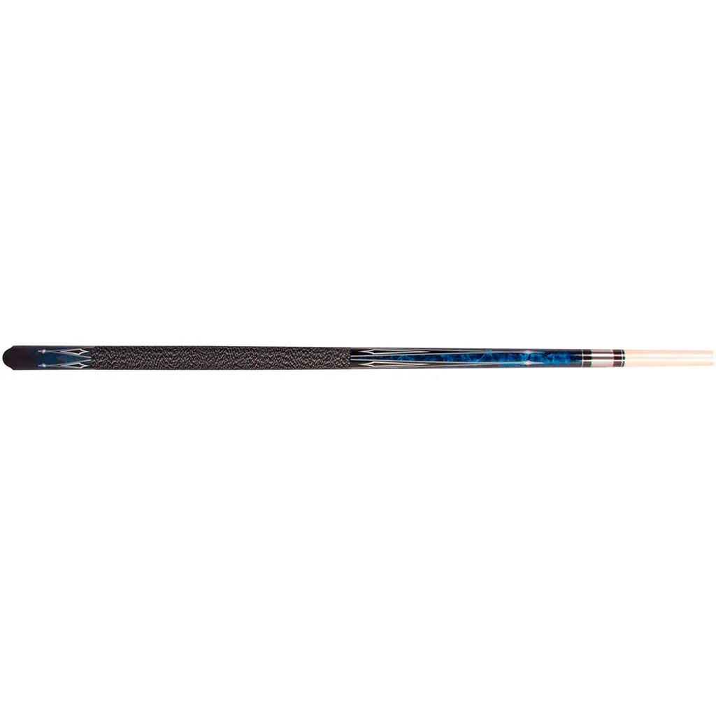 Queue de billard bleue Summer n° 6 : flèche érable et jointure acier