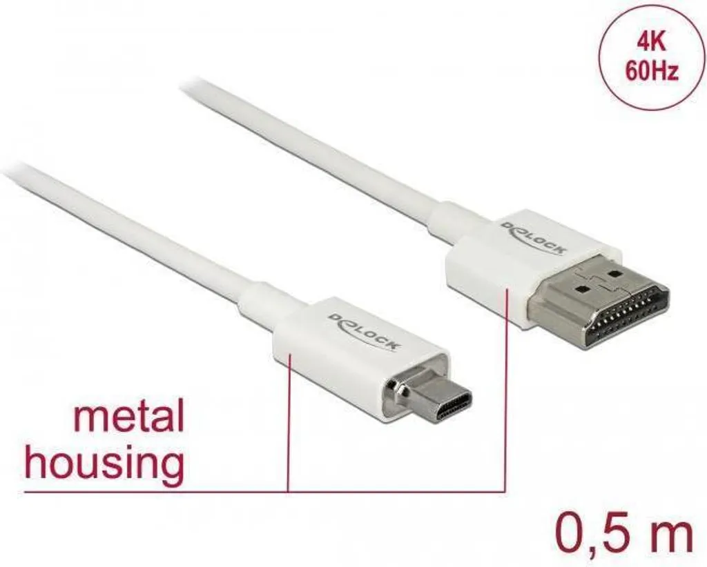 Cavo DeLOCK HDMI Alta Velocità con Ethernet: 4K e Audio HD Garantito