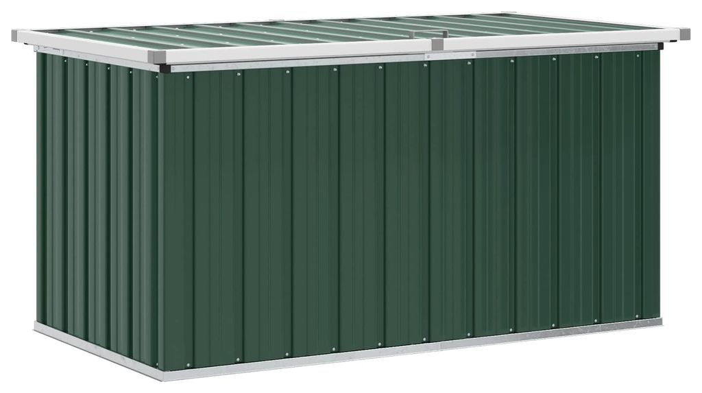 Skrzynia ogrodowa do przechowywania, zielona, 129x67x65 cm Zdjęcie produktu 