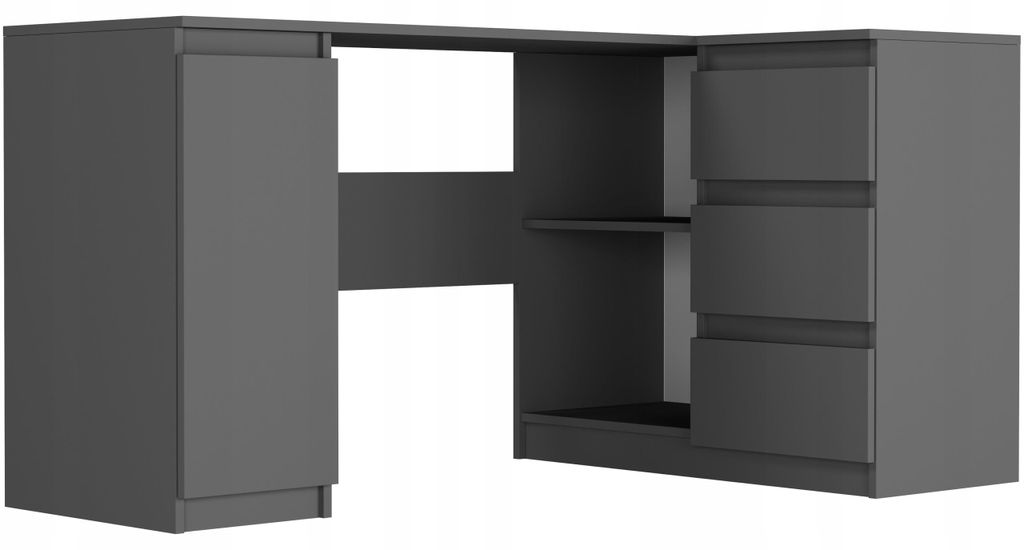 Psací stůl rohový 150 cm 3 zásuvky skříňka FRAMIRE N-12 Obrázek produktu 