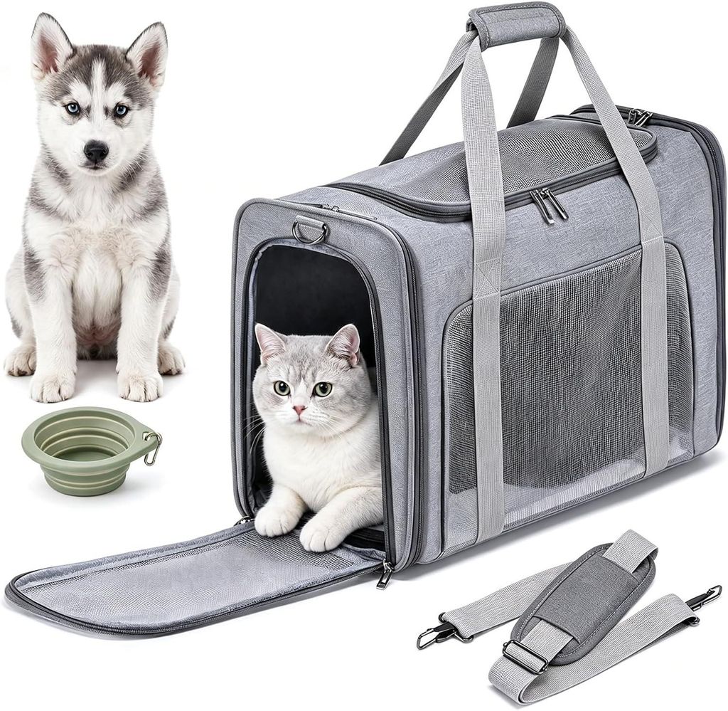 Hundetasche Flugzeug 55x34x34 Eurowings Lufthansa，Faltbare Produktbild 