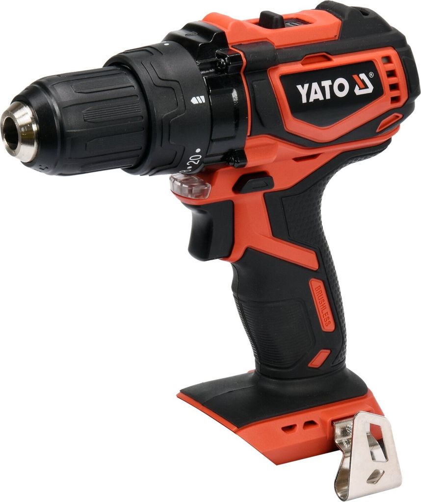 Yato YT-82795, Handbohrmaschine, Ohne Schlüssel, Bürstenlos, III, IP20, Schwarz, Rot