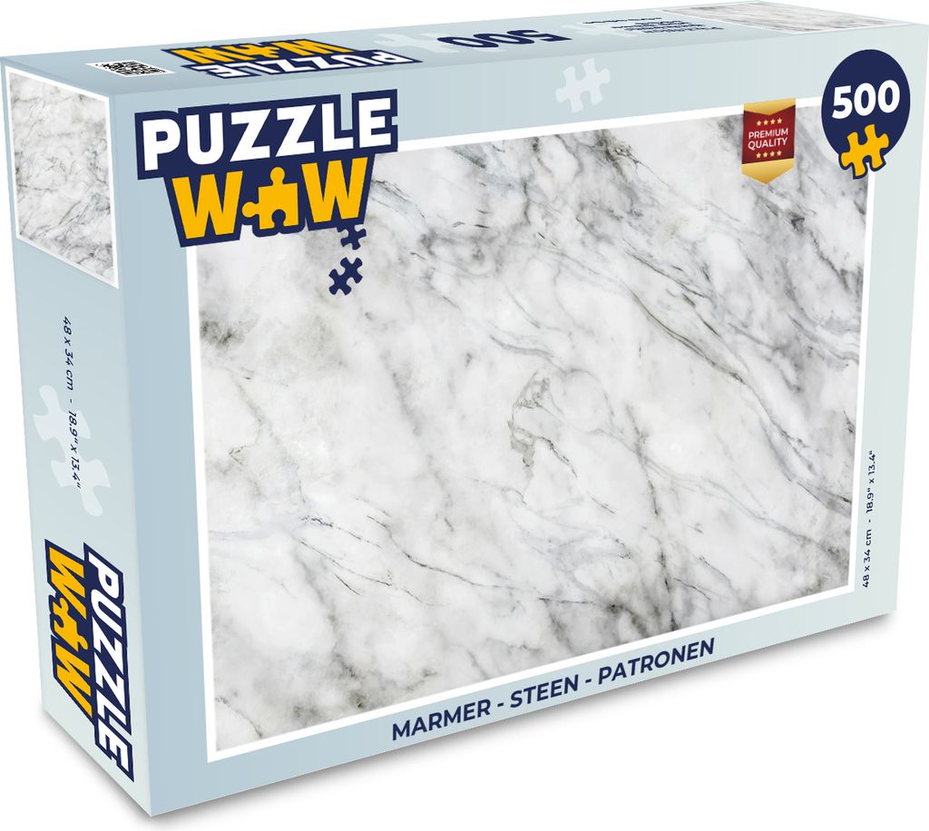 MuchoWow Puzzle 500 Teile Marmor - Stein - Muster - 500 Teile - Kinder - Selberbauen - Puzzlespiele