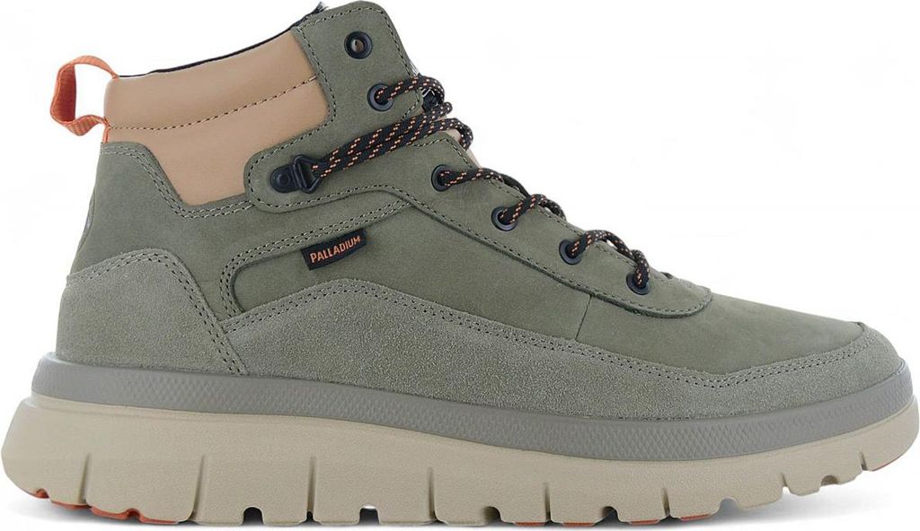 PALLADIUM Pallaflex Cuff M - Herren Sneaker-Boot Stiefel Schuhe Leder Grün 09509-399-M , EU 43 UK 9