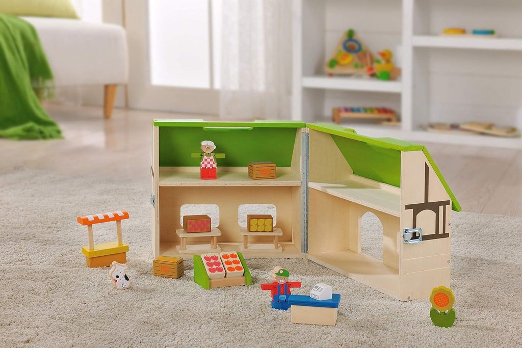 EverEarth Puppenhaus „Bioladen“ aus Holz – Nachhaltiger Produktbild 